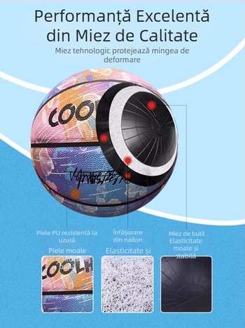 Minge de baschet autentică luminoasă profesională nr. 5 nr. 7 pentru copii, adulți, școli primare, în aer liber, standard special, rezistentă la uzură