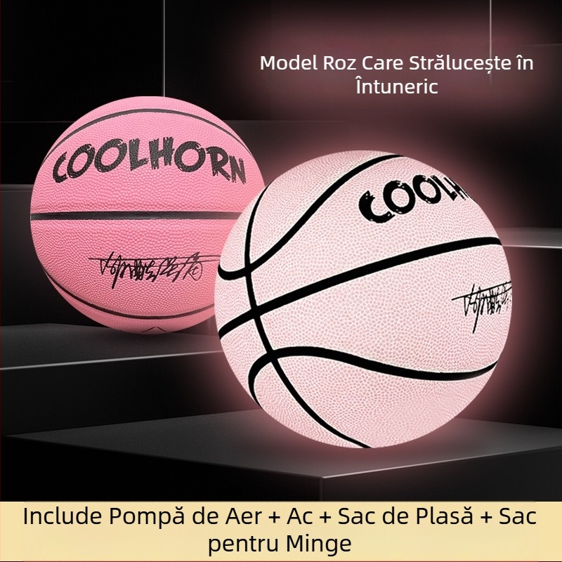 Minge de baschet autentică luminoasă profesională nr. 5 nr. 7 pentru copii, adulți, școli primare, în aer liber, standard special, rezistentă la uzură