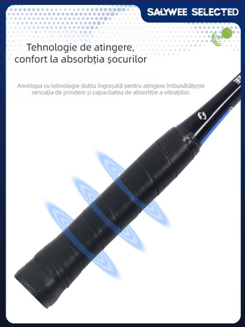 Rachetă de squash Salywee Red Eagle, compozit de carbon, dintr-o singură piesă, rachetă de antrenament profesională, sporturi europene și americane, ultra-ușoară, 185 ± 5 g