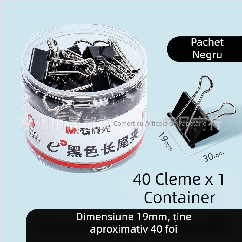 Chenguang papetărie clemă lungă de culoare agrafă mare pentru hârtie de testare 25 mm clemă mică metalică cu coadă de rândunică, clemă mică pentru fișiere cu coadă de pui
