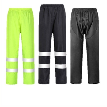 Pantaloni de ploaie en-gros, impermeabil anti-revoltă, pantaloni de ploaie, costum gros Oxford, rezistent la uzură, reflectorizant, pentru bărbați, pantaloni impermeabili pentru partea inferioară a corpului