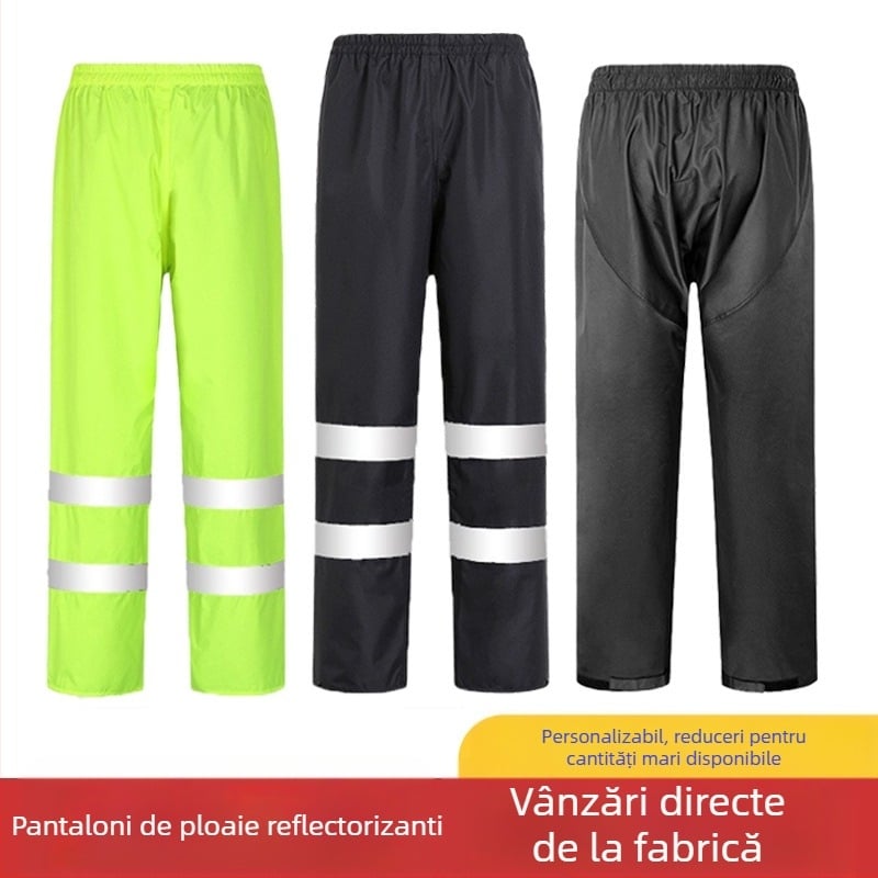 Pantaloni de ploaie en-gros, impermeabil anti-revoltă, pantaloni de ploaie, costum gros Oxford, rezistent la uzură, reflectorizant, pentru bărbați, pantaloni impermeabili pentru partea inferioară a corpului