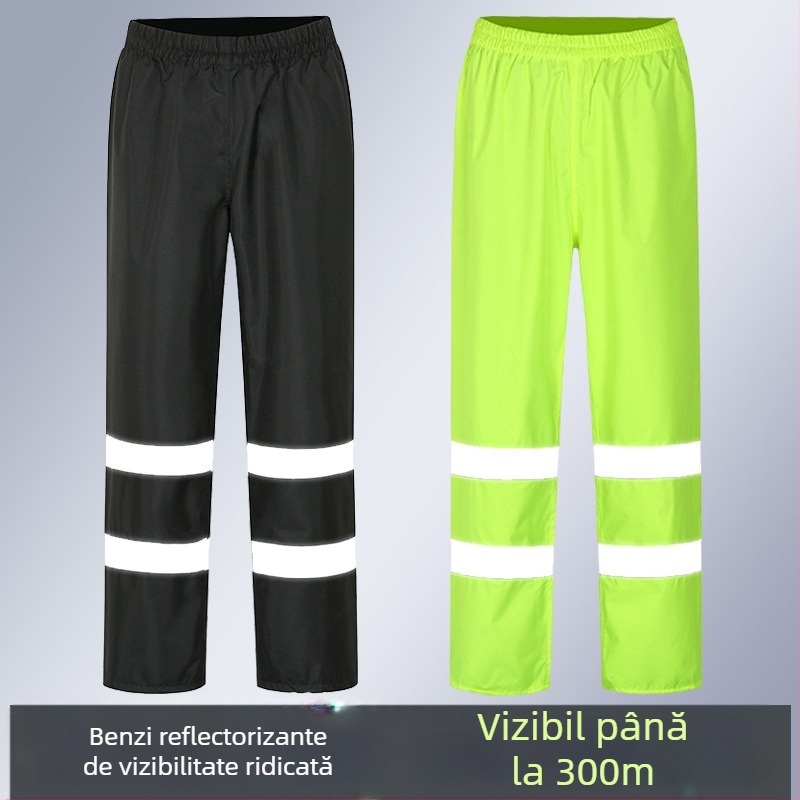Pantaloni de ploaie en-gros, impermeabil anti-revoltă, pantaloni de ploaie, costum gros Oxford, rezistent la uzură, reflectorizant, pentru bărbați, pantaloni impermeabili pentru partea inferioară a corpului