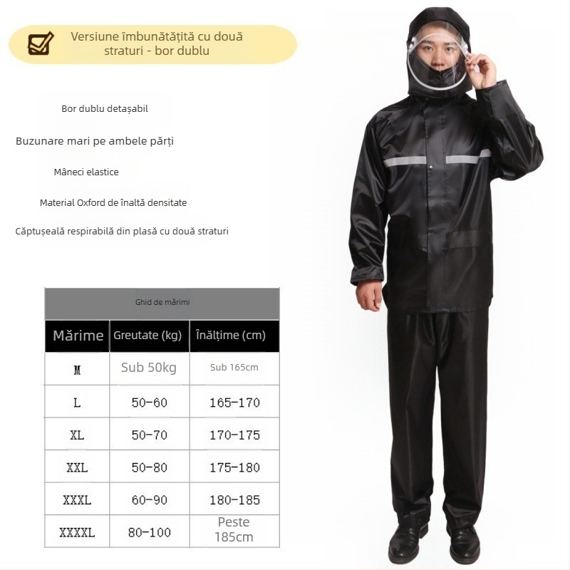 Pantaloni de ploaie en-gros, impermeabil anti-revoltă, pantaloni de ploaie, costum gros Oxford, rezistent la uzură, reflectorizant, pentru bărbați, pantaloni impermeabili pentru partea inferioară a corpului