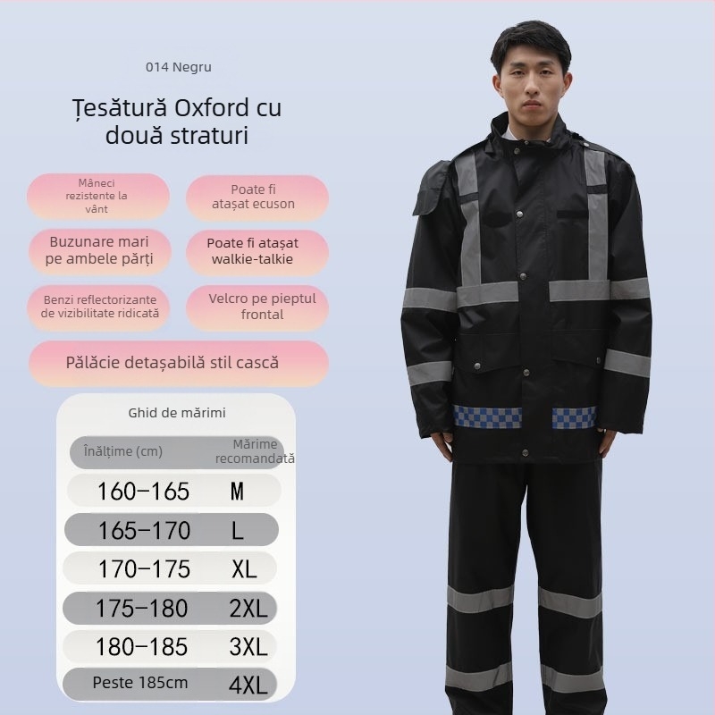 Pantaloni de ploaie en-gros, impermeabil anti-revoltă, pantaloni de ploaie, costum gros Oxford, rezistent la uzură, reflectorizant, pentru bărbați, pantaloni impermeabili pentru partea inferioară a corpului