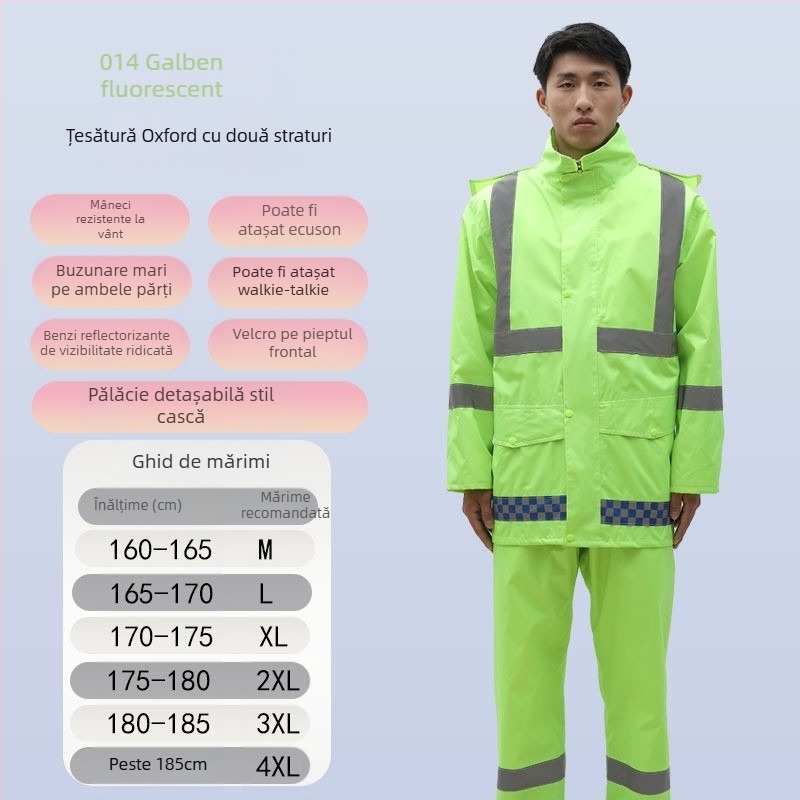 Pantaloni de ploaie en-gros, impermeabil anti-revoltă, pantaloni de ploaie, costum gros Oxford, rezistent la uzură, reflectorizant, pentru bărbați, pantaloni impermeabili pentru partea inferioară a corpului