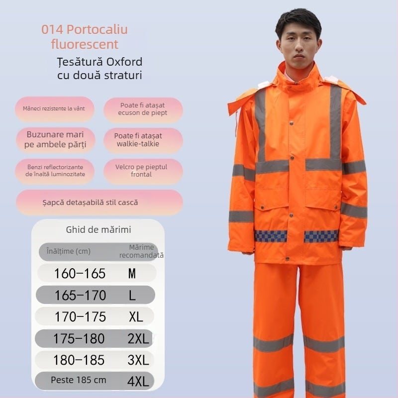Pantaloni de ploaie en-gros, impermeabil anti-revoltă, pantaloni de ploaie, costum gros Oxford, rezistent la uzură, reflectorizant, pentru bărbați, pantaloni impermeabili pentru partea inferioară a corpului