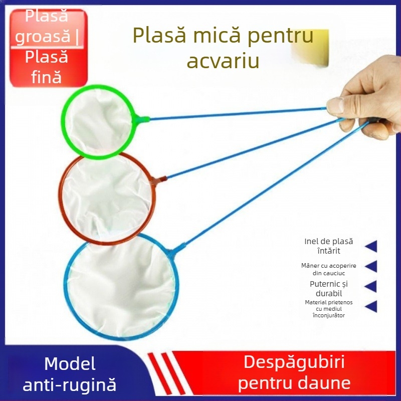 Plasă de pescuit plasă de pescuit de buzunar plasă densă pentru copii acasă pescuit auriu lingură pescuit excremente de pește pește mini copie plasă de pescuit echipament de pescuit