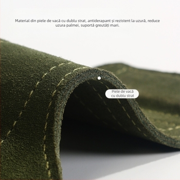 GOUNOD Protecție antiderapantă pentru palme, din piele de vacă, pentru sport, pentru încheietura mâinii, înălțător pentru haltere, cu protecție pentru tracțiuni