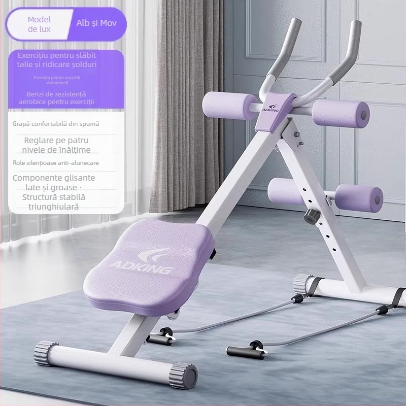 Aparat de rulare abdominală Dispozitiv de antrenament pentru mușchii abdominali Echipament de exerciții abdominale leneș pentru fitness Pierdere în greutate Antrenament pentru mușchii abdominali Artefact de antrenament