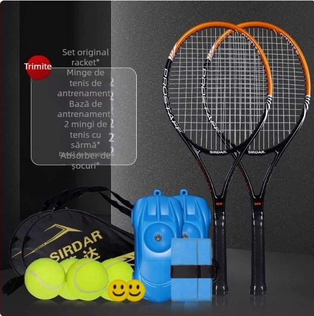 O generație de costum de rachetă de tenis cu o singură curea, cu rebound, pentru începători, rachetă ultra-ușoară din aliaj de aluminiu