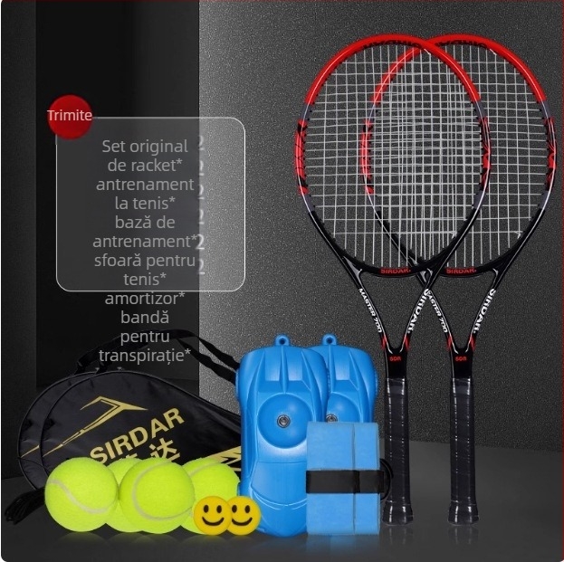 O generație de costum de rachetă de tenis cu o singură curea, cu rebound, pentru începători, rachetă ultra-ușoară din aliaj de aluminiu