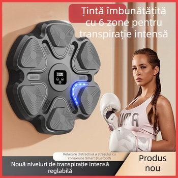 Mașină inteligentă de box muzical, antrenor, internet, reacție festivă, perete, țintă de box, acasă, copii care se joacă, ritm, țintă, antrenament pentru adulți