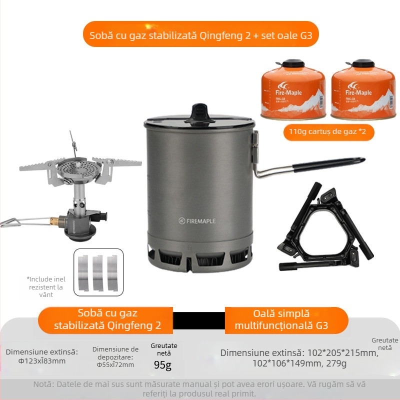 Oală universală multifuncțională Green II Hot Single Pot, vase de gătit în aer liber, camping, drumeții, alpinism, vase de gătit, gătit