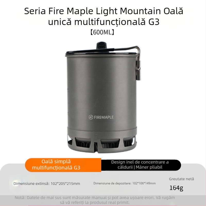 Oală universală multifuncțională Green II Hot Single Pot, vase de gătit în aer liber, camping, drumeții, alpinism, vase de gătit, gătit