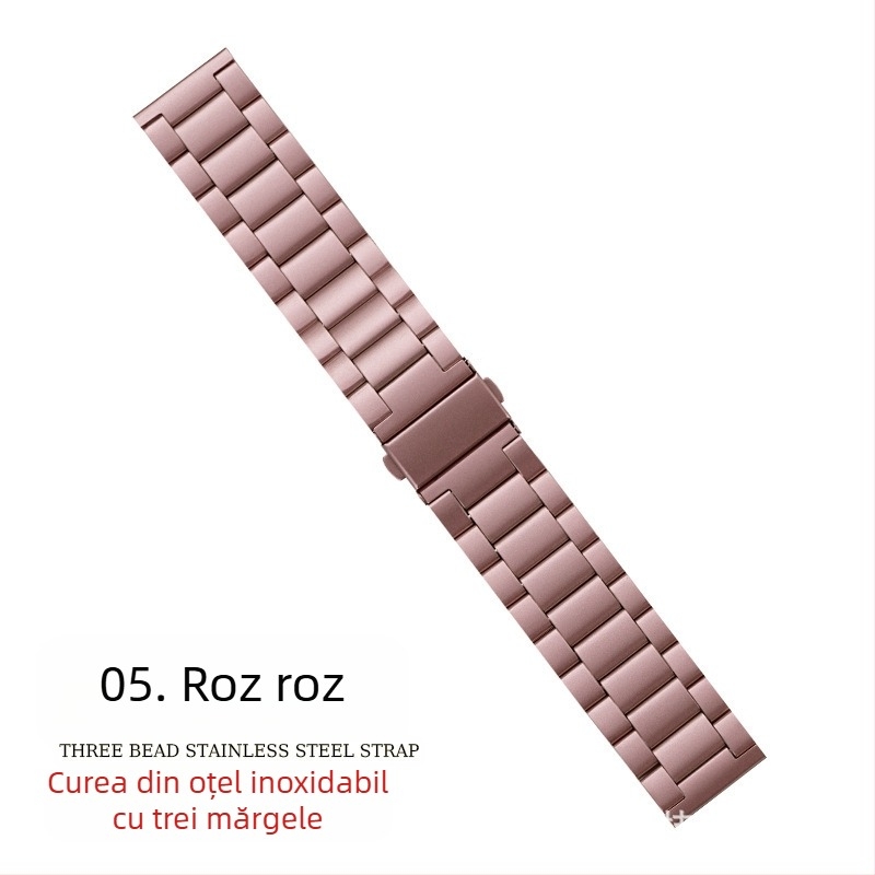 Potrivit pentru curea Apple Watch, curea iWatch, curea din oțel inoxidabil cu trei mărgele, curea Apple Watch S10