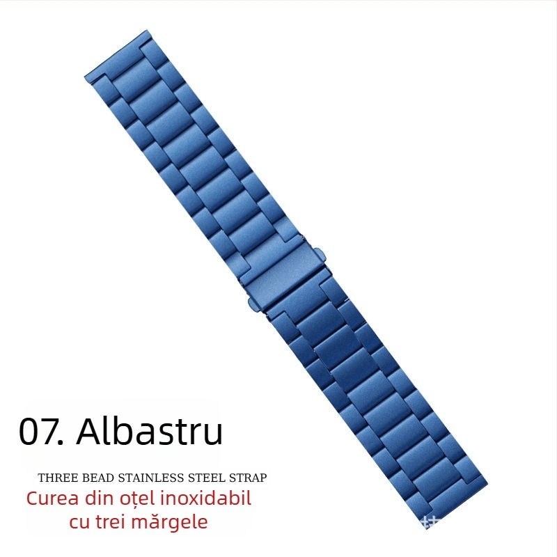 Potrivit pentru curea Apple Watch, curea iWatch, curea din oțel inoxidabil cu trei mărgele, curea Apple Watch S10