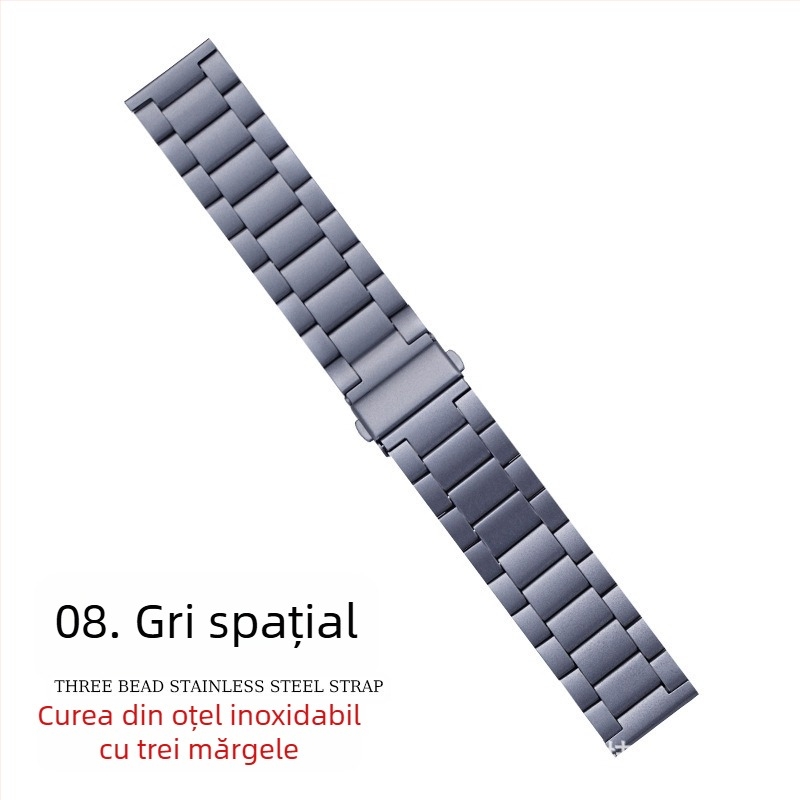 Potrivit pentru curea Apple Watch, curea iWatch, curea din oțel inoxidabil cu trei mărgele, curea Apple Watch S10