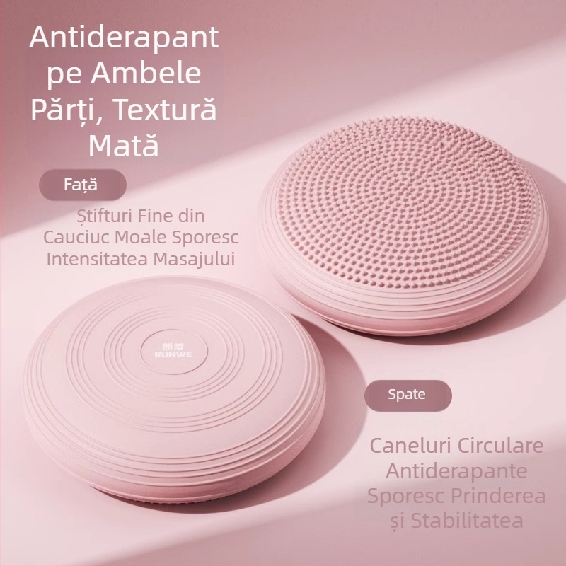 Noua saltea de yoga din PVC, pernă de masaj gonflabilă, îngroșată, minge de echilibru rezistentă la explozii