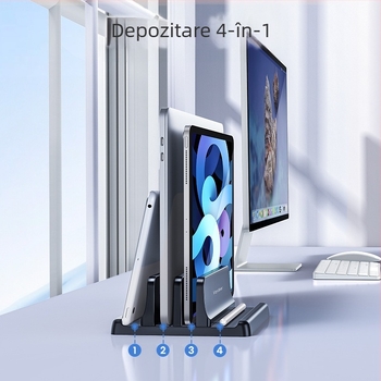 Suport vertical pentru notebook, lateral, vertical, pentru afișaj extern, suspendat, suport pentru disiparea căldurii, depozitare aplicabilă m
