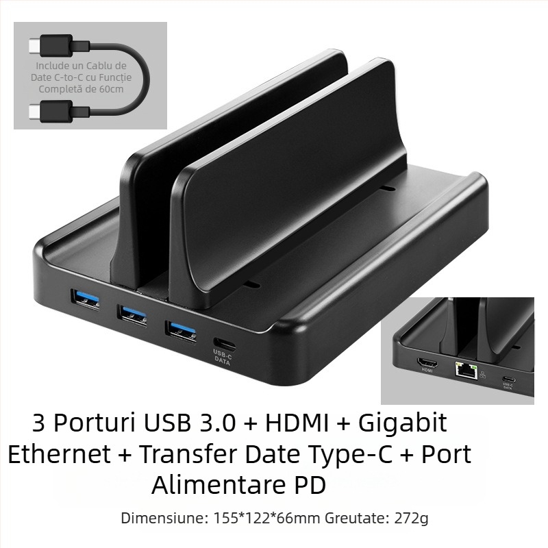 Suport vertical pentru notebook, lateral, vertical, pentru afișaj extern, suspendat, suport pentru disiparea căldurii, depozitare aplicabilă m