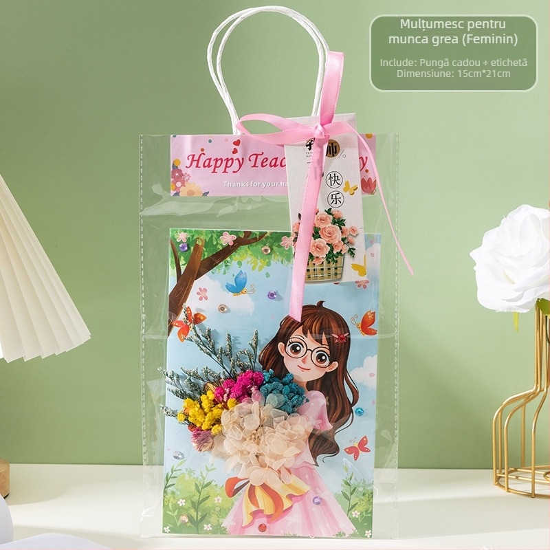 Felicitări de Ziua Profesorilor, felicitări lucrate manual pentru copii, buchet de flori tridimensional realizat de părinți și copii, materiale cadou pentru grădiniță, pentru profesori