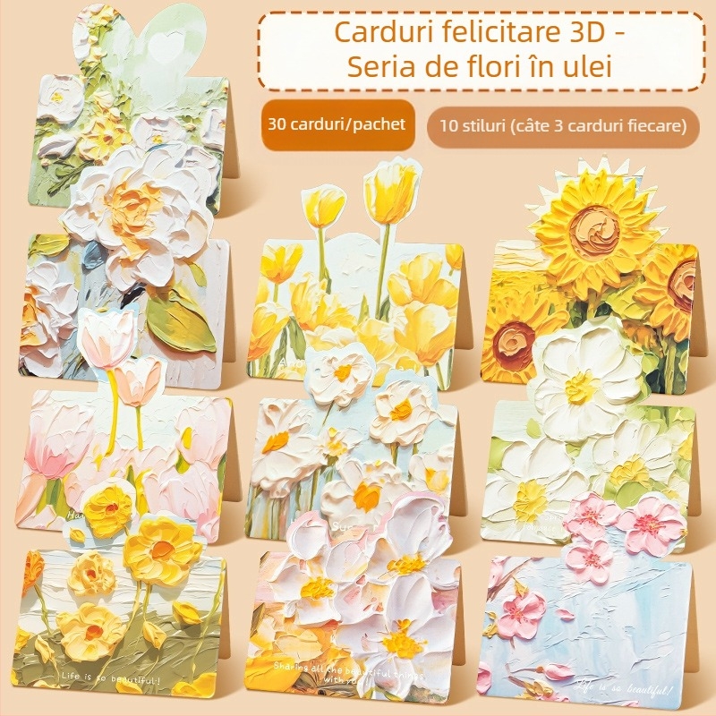 Felicitări de Ziua Profesorilor, felicitări lucrate manual pentru copii, buchet de flori tridimensional realizat de părinți și copii, materiale cadou pentru grădiniță, pentru profesori