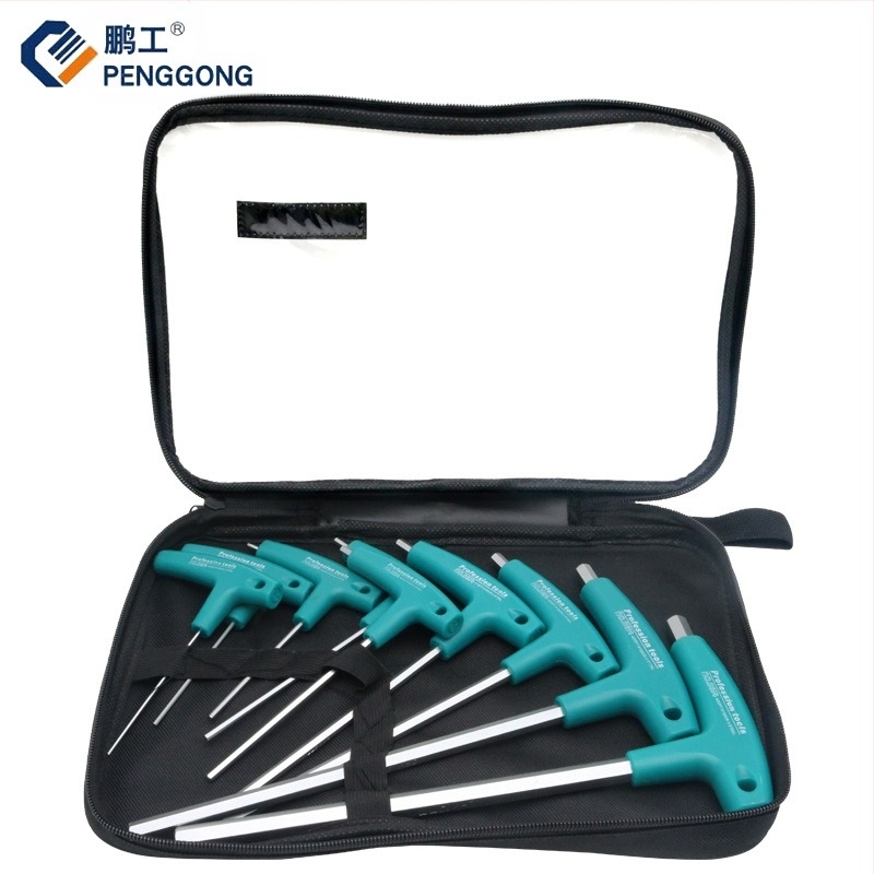 cheie hexagonală tip T, șurubelniță hexagonală metrică cu cap plat, alungită, 6, scule unghiulare 2