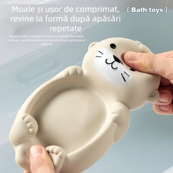 Jucărie de baie transfrontalieră cu apă, jucărie de pescuit cu plasă de vidră, minge plutitoare sigilată, jucărie de baie pentru copii