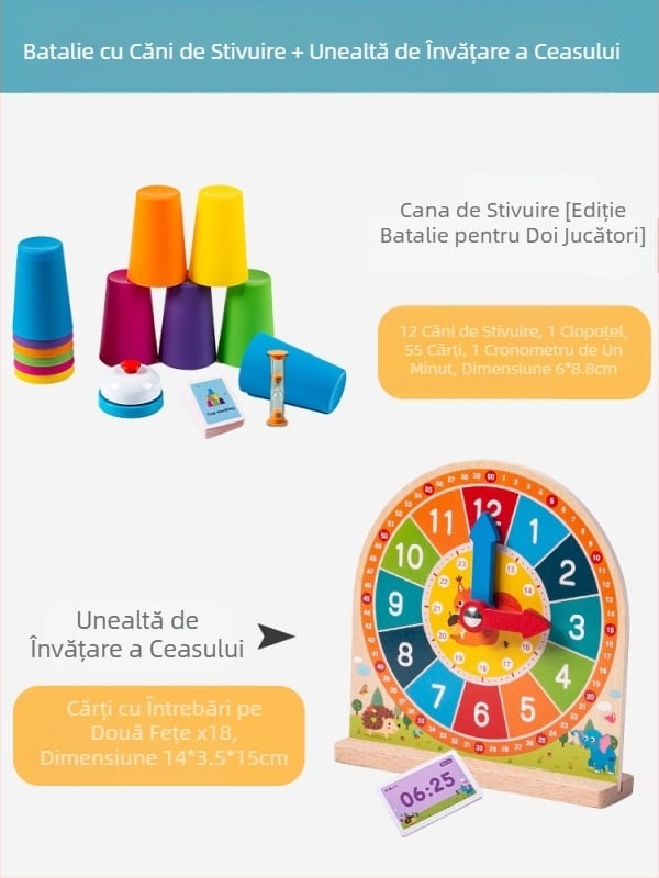 Cupă competitivă pentru copii, cupă cu stivuire rapidă, grădiniță, educație timpurie, inteligență, cogniție a culorilor, joc de societate interactiv pentru părinți și copii, jucării transfrontaliere