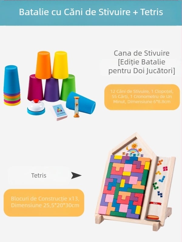 Cupă competitivă pentru copii, cupă cu stivuire rapidă, grădiniță, educație timpurie, inteligență, cogniție a culorilor, joc de societate interactiv pentru părinți și copii, jucării transfrontaliere