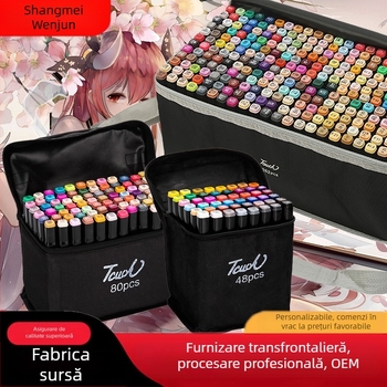 Marker tactil pentru copii, en-gros, 48 de culori, cu cap dublu, instrumente speciale de desen, stilouri colorate, furnizare directă de producători