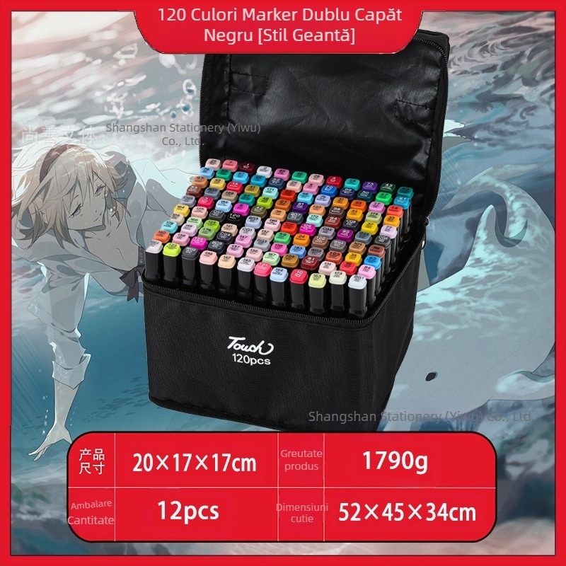 Marker tactil pentru copii, en-gros, 48 de culori, cu cap dublu, instrumente speciale de desen, stilouri colorate, furnizare directă de producători