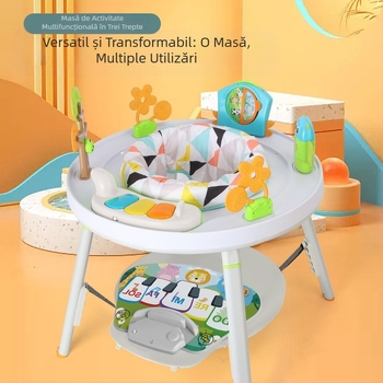Scaun de sărituri pentru bebeluși transfrontalier, masă multifuncțională pentru învățare fericită, masă de activități, scaun de sărituri, cadru de fitness pentru bebeluși, comerț exterior