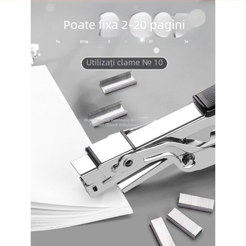 Capsator portabil care economisește forța de muncă, capsator comercial multifuncțional pentru cărți groase, uz studențesc la birou, dimensiuni mari, legătorii mari acasă