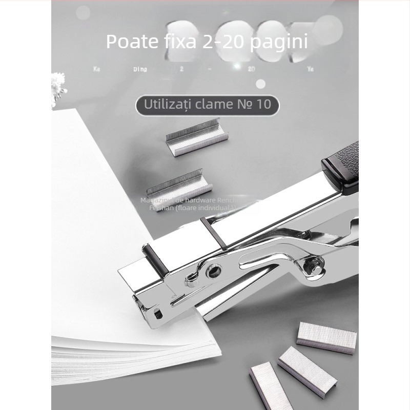 Capsator portabil care economisește forța de muncă, capsator comercial multifuncțional pentru cărți groase, uz studențesc la birou, dimensiuni mari, legătorii mari acasă