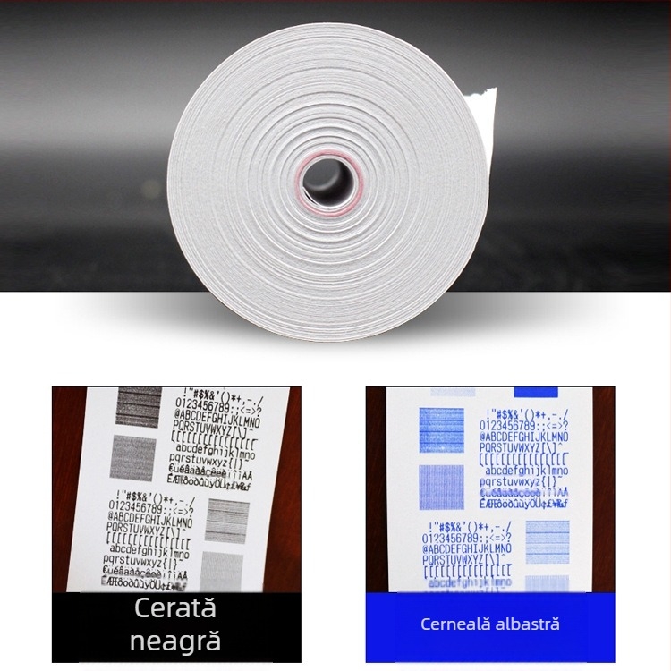 Hârtie termică pentru casa de marcat 5730-5740-5750 Chitanță supermarket 8060 Hârtie de imprimare Coadă de bucătărie Tub negru mic En-gros