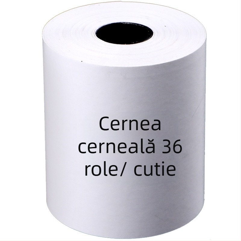 Hârtie termică pentru casa de marcat 5730-5740-5750 Chitanță supermarket 8060 Hârtie de imprimare Coadă de bucătărie Tub negru mic En-gros