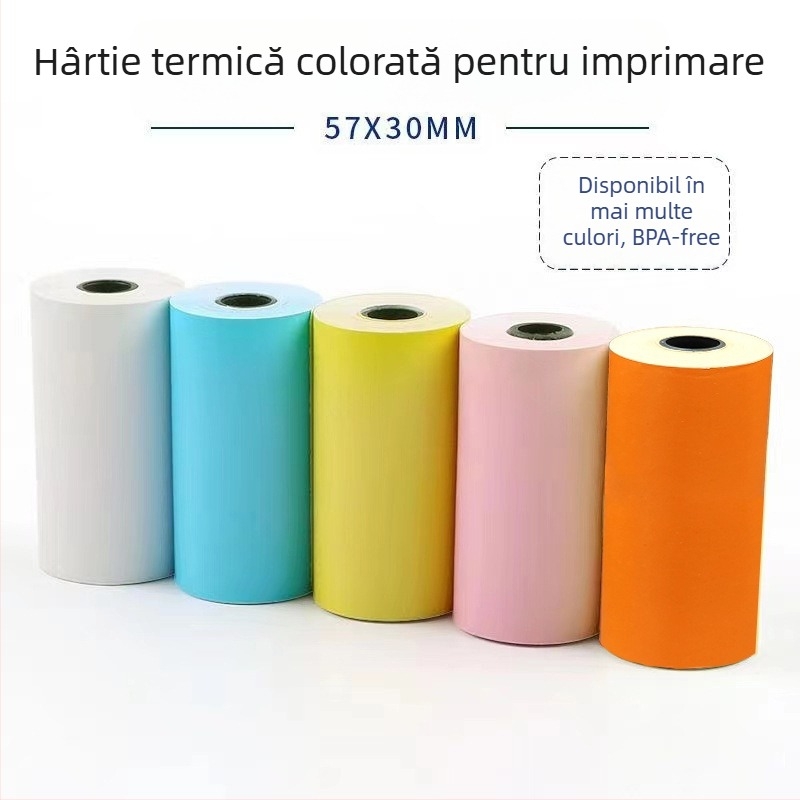 Hârtie termică pentru casa de marcat 5730-5740-5750 Chitanță supermarket 8060 Hârtie de imprimare Coadă de bucătărie Tub negru mic En-gros