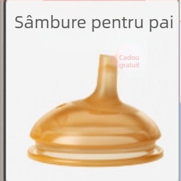 Biberon din silicon pentru ajutor la înțărcare pentru nou-născuți, 6 luni și peste, suzetă cu design în formă de arc pentru laptele matern