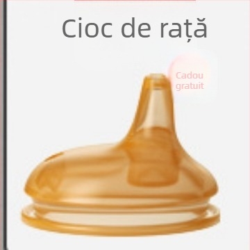 Biberon din silicon pentru ajutor la înțărcare pentru nou-născuți, 6 luni și peste, suzetă cu design în formă de arc pentru laptele matern