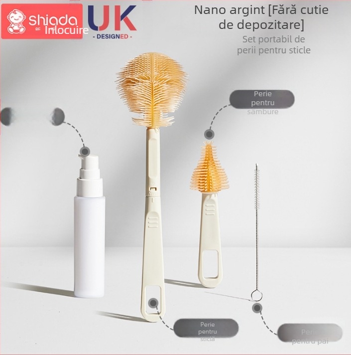 Biberon din silicon pentru ajutor la înțărcare pentru nou-născuți, 6 luni și peste, suzetă cu design în formă de arc pentru laptele matern