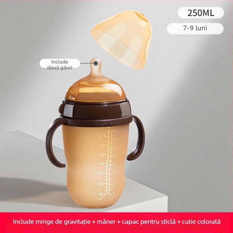 Biberon din silicon pentru ajutor la înțărcare pentru nou-născuți, 6 luni și peste, suzetă cu design în formă de arc pentru laptele matern