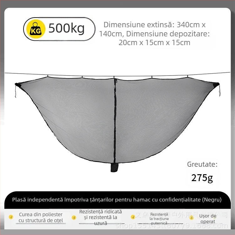 Plasă de țânțari pentru exterior, hamac, plasă de țânțari, acoperire din tifon, criptată, îngroșată, anti-țânțari, acoperire din tifon, detașabilă, hamac, plasă de țânțari