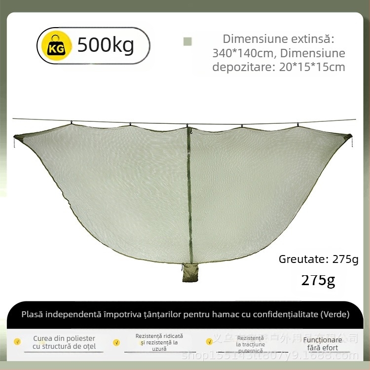 Plasă de țânțari pentru exterior, hamac, plasă de țânțari, acoperire din tifon, criptată, îngroșată, anti-țânțari, acoperire din tifon, detașabilă, hamac, plasă de țânțari