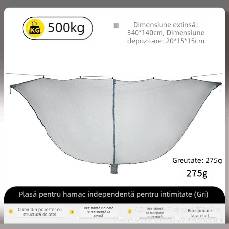 Plasă de țânțari pentru exterior, hamac, plasă de țânțari, acoperire din tifon, criptată, îngroșată, anti-țânțari, acoperire din tifon, detașabilă, hamac, plasă de țânțari