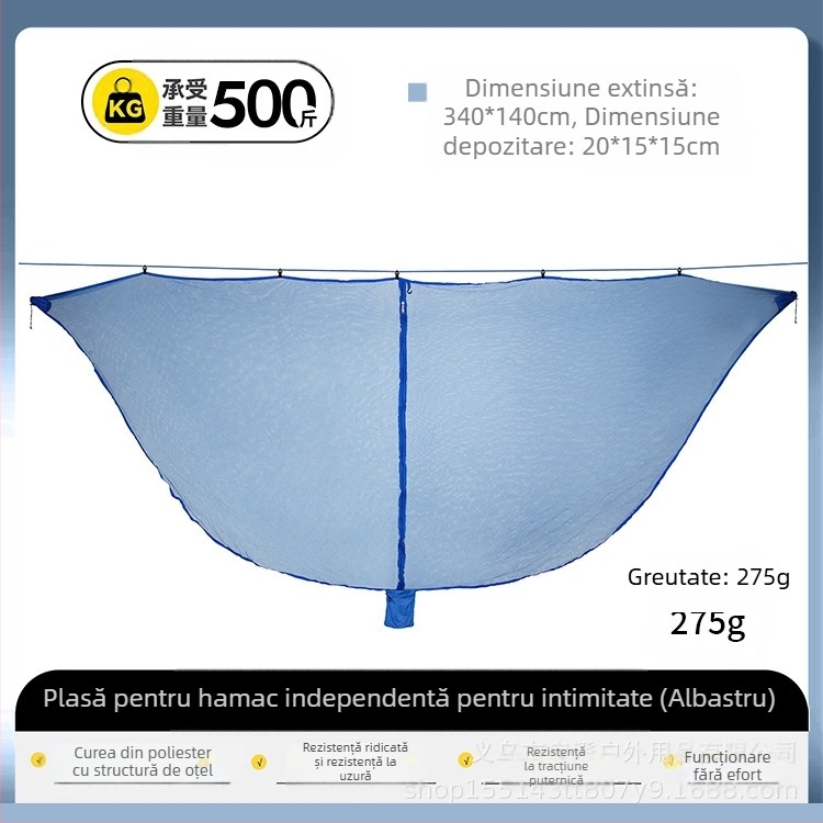 Plasă de țânțari pentru exterior, hamac, plasă de țânțari, acoperire din tifon, criptată, îngroșată, anti-țânțari, acoperire din tifon, detașabilă, hamac, plasă de țânțari