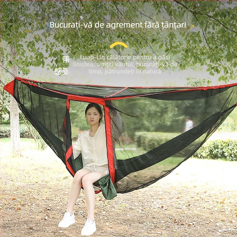 Plasă de țânțari pentru exterior, hamac, plasă de țânțari, acoperire din tifon, criptată, îngroșată, anti-țânțari, acoperire din tifon, detașabilă, hamac, plasă de țânțari