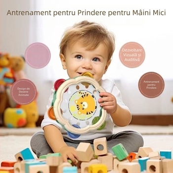 Ciocan de nisip cu tamburină din aplauze pentru copii transfrontaliere, băieți și fete, antrenament de concentrare, dezvoltare intelectuală, zornăitoare pentru creier, jucării pentru educație timpurie