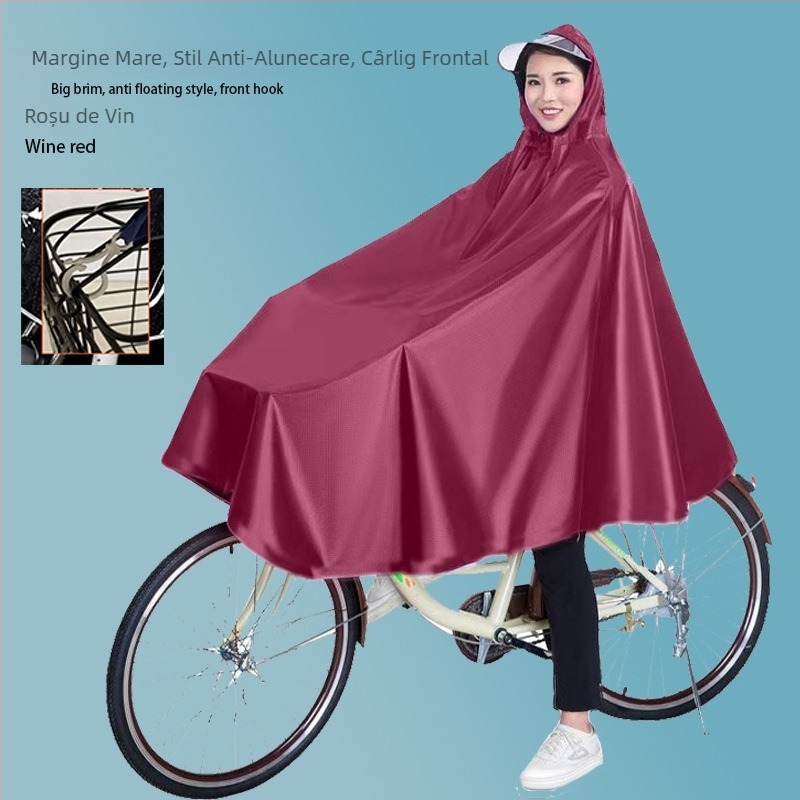 Bicicletă Poncho impermeabil mașină electrică impermeabilă mărită cu o singură baterie pentru ciclism mașina poncho bărbați și femei adulți impermeabil